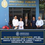 En visita inopinada a San Martín: Jefe del instituto de medicina legal y ciencias forenses, verifico cumplimientos
