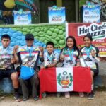 Jóvenes San Martinense obtienen medalla de oro y plata luego de participar en ciclismo en Ecuador