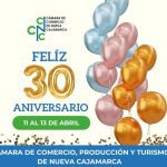 Cámara de comercio producción y turismo de Nueva Cajamarca cumple sus treinta aniversario