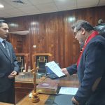 Magistrados Julissa Paola Bengoa Vargas y José Junior Gines Carrillo juran como jueces del distrito judicial de San Martín
