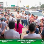 Alcalde provincial realizó visita técnica al caserío los Olivos en Nueva Cajamarca