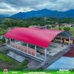Avanza la construcción de la loza deportiva en la I.E. del Centro Poblado Santas Rosa del Mirador