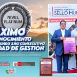 Máximo reconocimiento por segundo año consecutivo en calidad de gestión