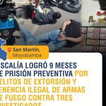 Fiscalía logró 9 meses de prisión preventiva por delitos y tenencia ilegal de armas