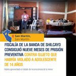 Nueve meses de prisión preventiva contra sujeto que habría violado a adolescente de 14 años