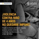 Fiscalía dirige y superviza investigación por violencia contra menor