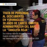 Físcalía logró imponer 30 años de cárcel a administrador de bar «La tanguita roja»